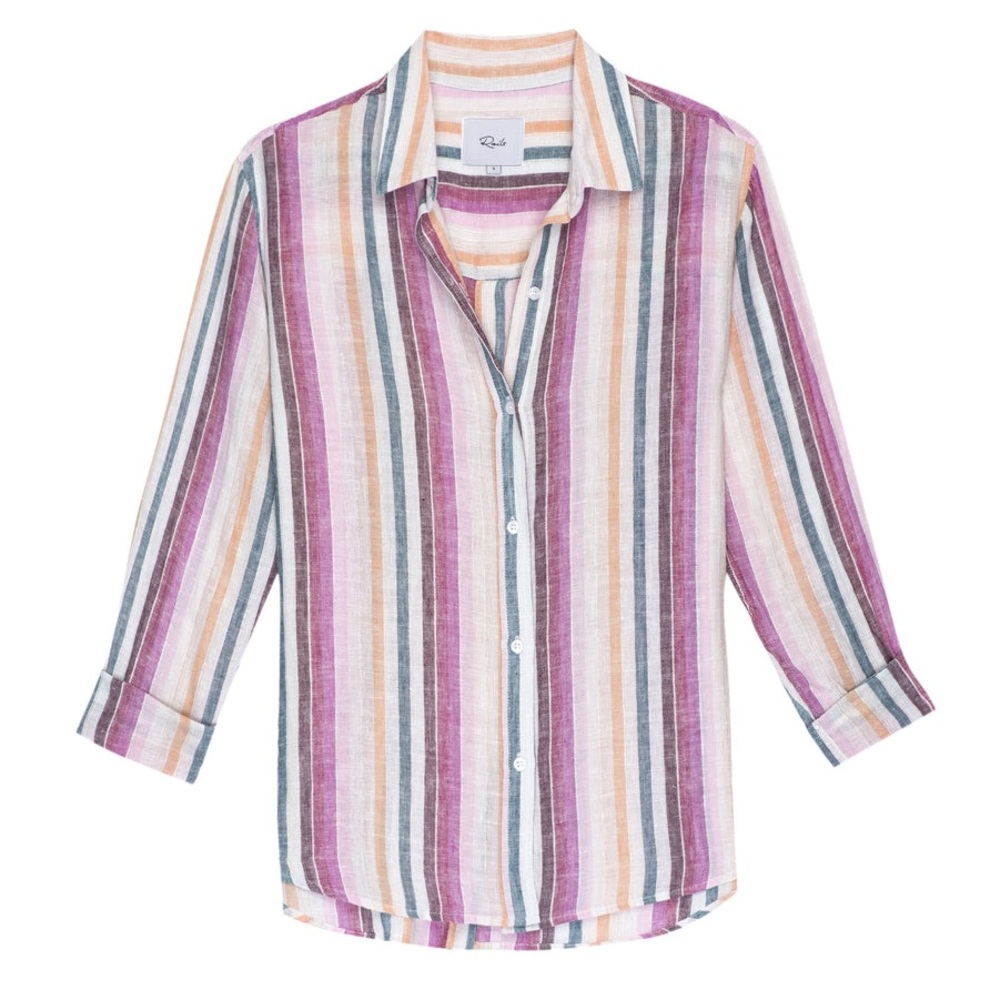 RAILS - Sydney Avila Stripe Button Down Linen Top